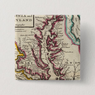 Virginia and Maryland 15 Cm Square Badge