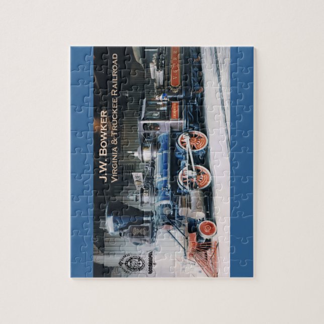 Virginia and Truckee Railroad engine Bowker puzzle (Vertical)