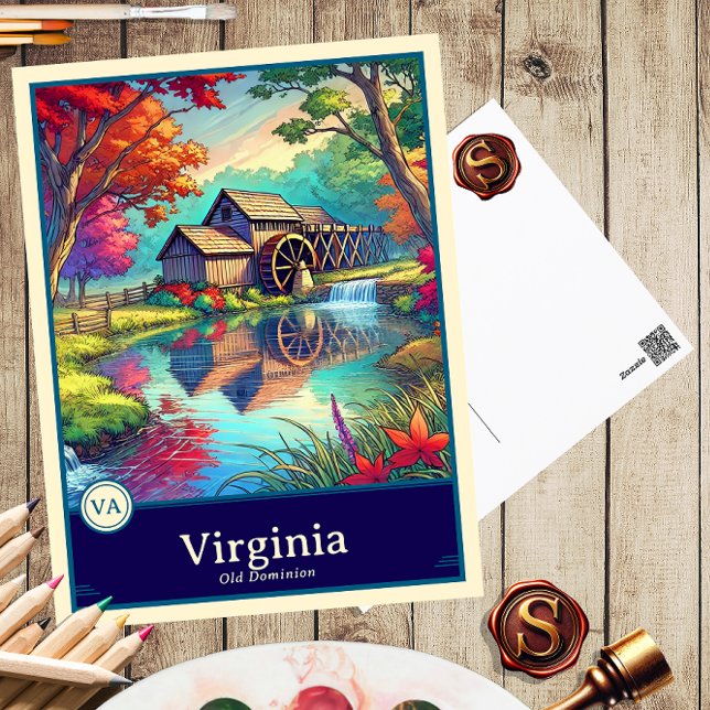 Virginia | Anime Style Cel Shaded Postcard (Creator Uploaded)