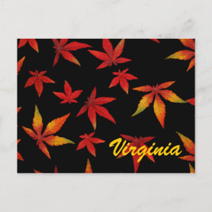 Virginia Autumn Leaves Postcard