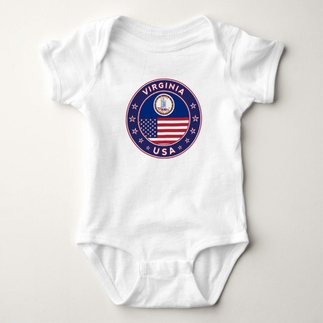 Virginia  baby bodysuit (Front)