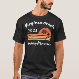 Virginia Beach 2023 Trip Making Memories Retro Sun T-Shirt