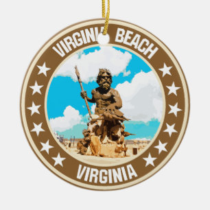 Virginia Beach Ceramic Tree Decoration