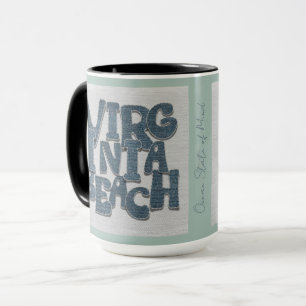 Virginia Beach Coastal Denim Mug 