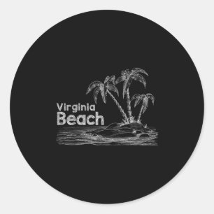 Virginia Beach Family Vacation Shirt  Classic Round Sticker