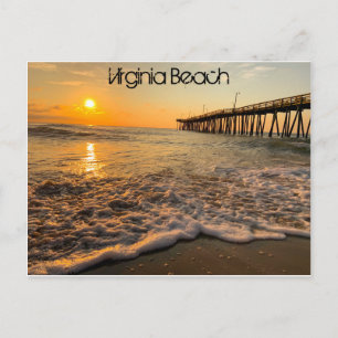 Virginia Beach Fishing Pier at Sunrise Postcard