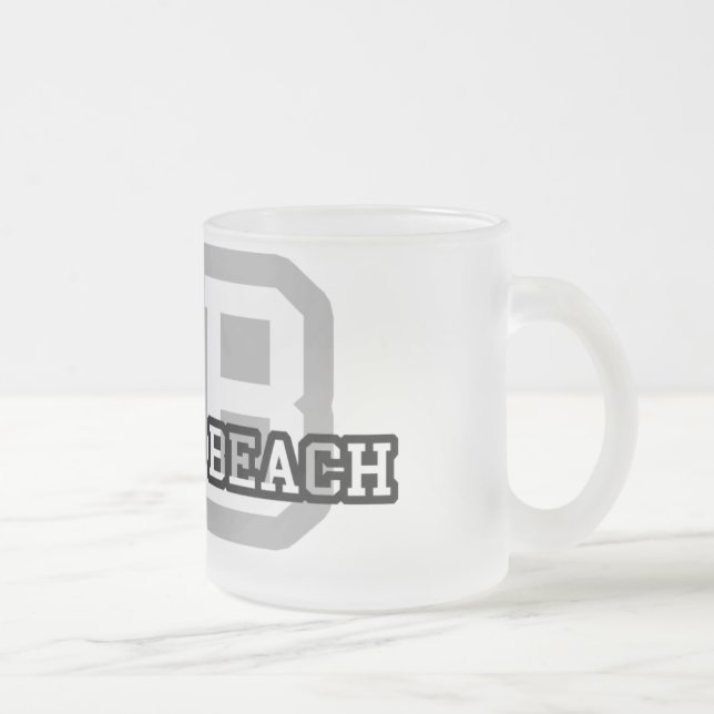 Virginia Beach Frosted Glass Coffee Mug (Right)