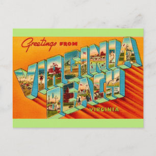  Virginia Beach Greeting Postcard