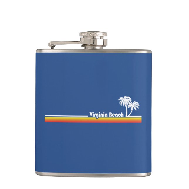 Virginia Beach Hip Flask (Front)