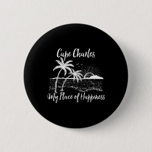 Virginia Beach My Place Of Happiness - Cape Charle 6 Cm Round Badge
