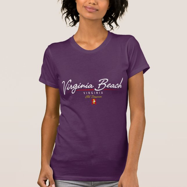 Virginia Beach Script T-Shirt (Front)