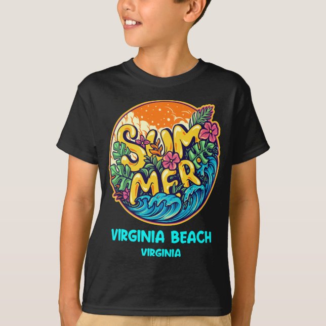 Virginia Beach Summer Vacation Souvenir Holiday T-Shirt (Front)