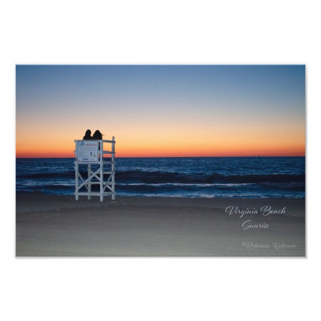 Virginia Beach Sunrise Photo Print (Front)