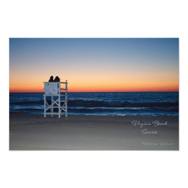 Virginia Beach Sunrise Photo Print (Front)