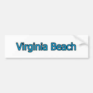 Virginia Beach Text Logo Bumper Sticker