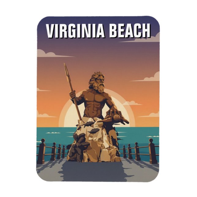 Virginia Beach Travel Magnet (Vertical)