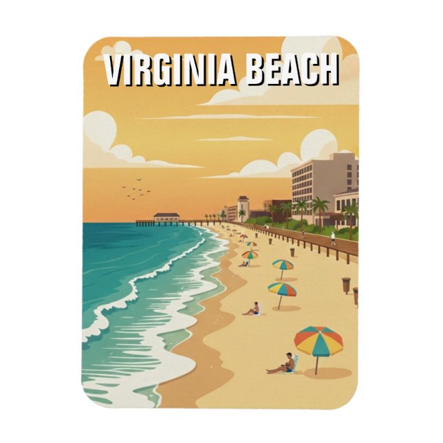 Virginia Beach Travel Magnet (Vertical)