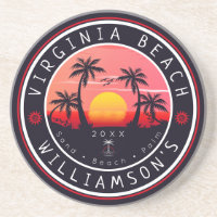 Virginia Beach USA Retro Sunset Souvenirs 80s