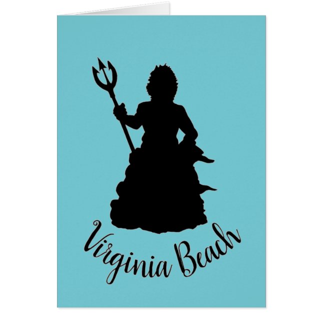 Virginia Beach VA Neptune Sculpture Silhouette (Front)