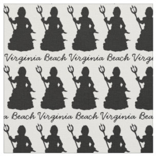 Virginia Beach VA Neptune Statue Sculpture Fabric