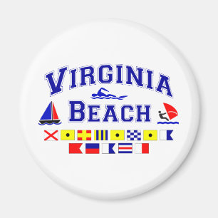 Virginia Beach VA Signal Flags Magnet
