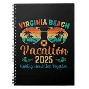 Virginia Beach Vacation 2025 Friends Family Summer Notebook