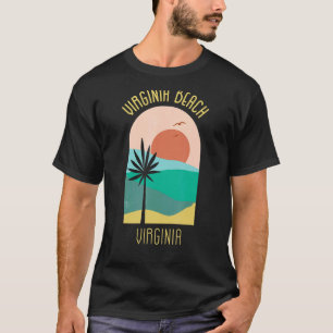 Virginia Beach Virginia Boho Vintage Vacation Sou T-Shirt