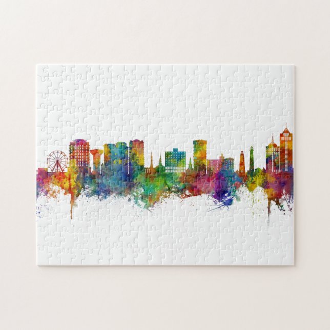 Virginia Beach Virginia Skyline Jigsaw Puzzle (Horizontal)