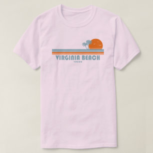 Virginia Beach Virginia Sun Palm Trees T-Shirt