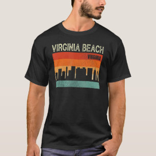 Virginia Beach Virginia Town Skyline T-Shirt