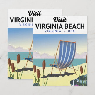 Virginia Beach Virginia USA travel poster
