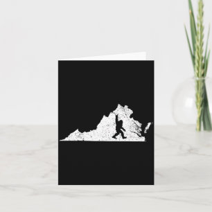 Virginia Bigfoot Sasquatch Funny Appalachian Men K Card