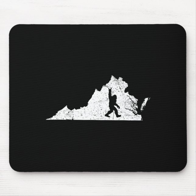 Virginia Bigfoot Sasquatch Funny Appalachian Men K Mouse Mat (Front)