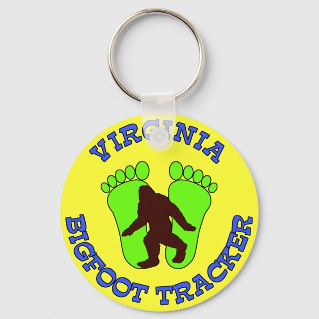 Virginia Bigfoot Tracker Key Ring (Front)