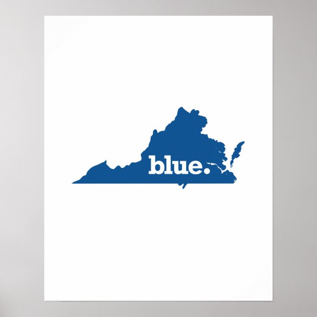VIRGINIA BLUE STATE POSTER (Front)