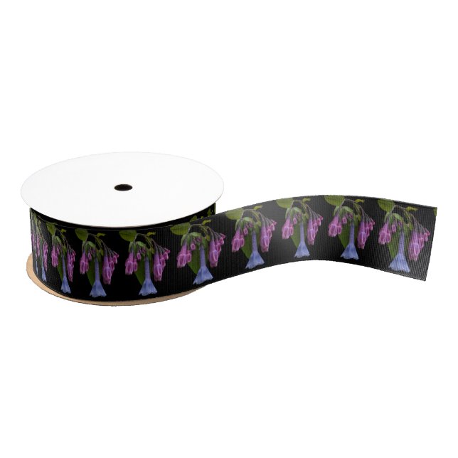 Virginia Bluebells Wildflower Grosgrain Ribbon (Spool)