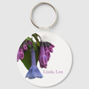 Virginia Bluebells Wildflower Key Ring