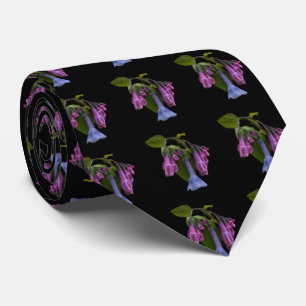 Virginia Bluebells Wildflower Neck Tie