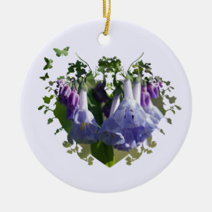 Virginia Bluebells Wildflowers Ceramic Tree Decoration