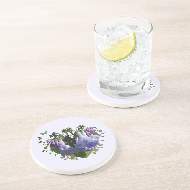 Virginia Bluebells Wildflowers Coaster (Side)