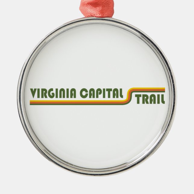 Virginia Capital Trail Metal Tree Decoration (Front)