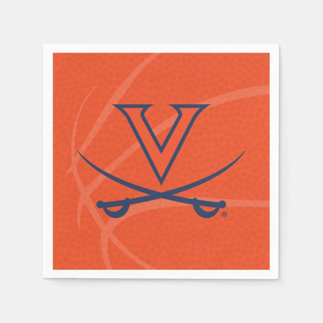 Virginia Cavaliers Basketball Napkin (Front)
