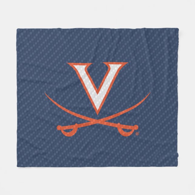 Virginia Cavaliers Carbon Fiber Fleece Blanket (Front (Horizontal))