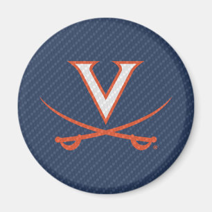 Virginia Cavaliers Carbon Fiber Magnet