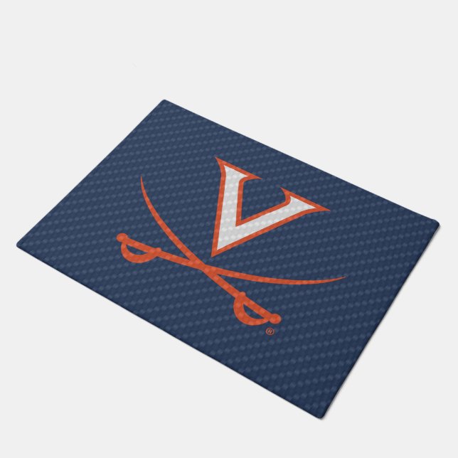 Virginia Cavaliers Carbon Fibre Doormat (Angled)