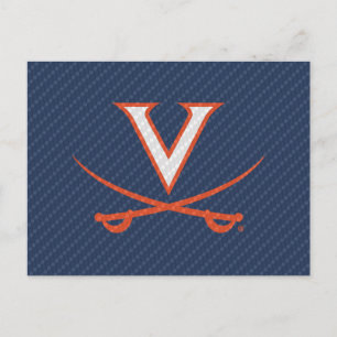 Virginia Cavaliers Carbon Fibre Invitation Postcard