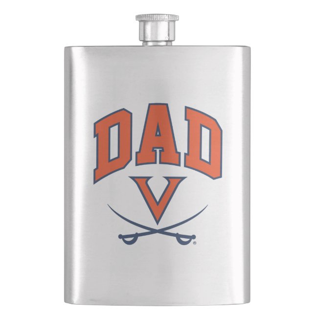 Virginia Cavaliers Dad Hip Flask (Front)