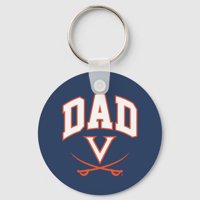 Virginia Cavaliers Dad Key Ring (Front)