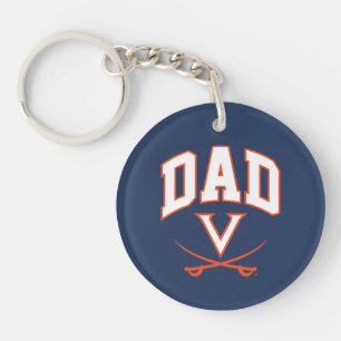 Virginia Cavaliers Dad Key Ring