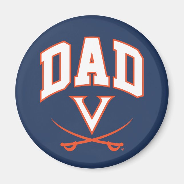 Virginia Cavaliers Dad Magnet (Front)